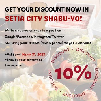 SHABU-YO-10-off-Promo-350x350 - Beverages Food , Restaurant & Pub Johor Kedah Kelantan Kuala Lumpur Melaka Negeri Sembilan Pahang Penang Perak Perlis Promotions & Freebies Putrajaya Sabah Sarawak Selangor Terengganu 