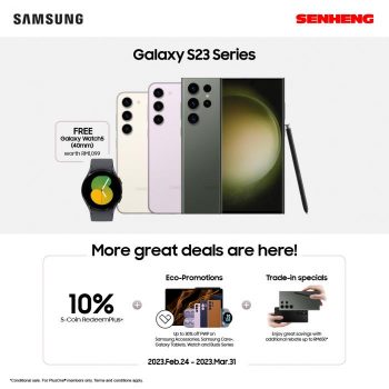 Senheng-Samsung-Galaxy-S23-Series-Promotion-350x350 - Computer Accessories Electronics & Computers Home Appliances IT Gadgets Accessories Johor Kedah Kelantan Kuala Lumpur Melaka Negeri Sembilan Pahang Penang Perak Perlis Promotions & Freebies Putrajaya Sabah Sarawak Selangor Terengganu 