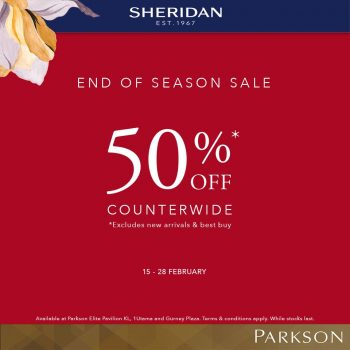 Sheridan-End-Of-Season-Sale-at-Parkson-350x350 - Beddings Home & Garden & Tools Home Decor Kuala Lumpur Malaysia Sales Penang Selangor 