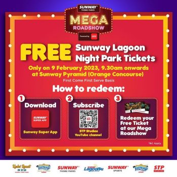Sunway-Lagoon-Free-Night-Park-Tickets-350x350 9 Feb 2023: Sunway Lagoon Mega Roadshow