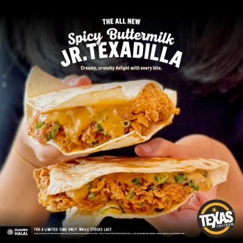 Texas-Chicken-Spicy-Buttermilk-Jr.-Texadilla-Deal-350x350 - Beverages Food , Restaurant & Pub Johor Kedah Kelantan Kuala Lumpur Melaka Negeri Sembilan Pahang Penang Perak Perlis Promotions & Freebies Putrajaya Sabah Sarawak Selangor Terengganu 