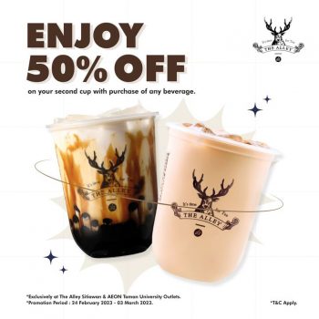 The-Alley-2nd-Cup-Beverage-50-off-Promotion-350x350 - Beverages Food , Restaurant & Pub Perak Promotions & Freebies 