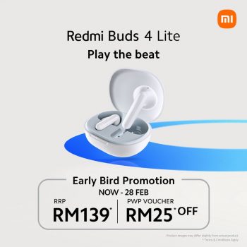 Xiaomi-Redmi-Buds-4-Lite-Promo-350x350 - Audio System & Visual System Electronics & Computers IT Gadgets Accessories Johor Kedah Kelantan Kuala Lumpur Melaka Negeri Sembilan Pahang Penang Perak Perlis Promotions & Freebies Putrajaya Sabah Sarawak Selangor Terengganu 