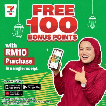 7-Eleven-My7E-Member-FREE-100-Bonus-Points-Promotion-350x350 - Johor Kedah Kelantan Kuala Lumpur Melaka Negeri Sembilan Pahang Penang Perak Perlis Promotions & Freebies Putrajaya Sabah Sarawak Selangor Supermarket & Hypermarket Terengganu 