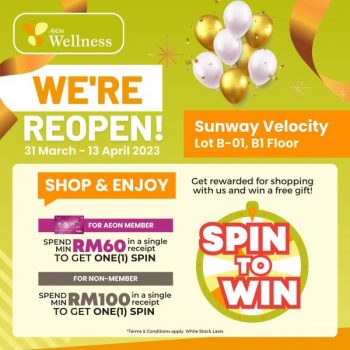 AEON-Wellness-ReOpening-Promotion-at-Sunway-Velocity-2-350x350 - Beauty & Health Cosmetics Health Supplements Kuala Lumpur Personal Care Promotions & Freebies Selangor 