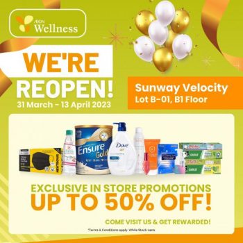 AEON-Wellness-ReOpening-Promotion-at-Sunway-Velocity-5-350x350 - Beauty & Health Cosmetics Health Supplements Kuala Lumpur Personal Care Promotions & Freebies Selangor 