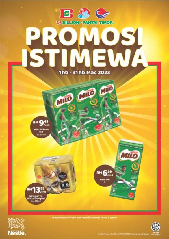 1-31 Mar 2023: BILLION & Pantai Timor Nestle Promotion