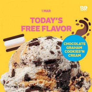 Baskin-Robbins-Free-Chocolate-Graham-Cookies-N-Cream-Ice-Cream-Promotion-350x350 - Beverages Food , Restaurant & Pub Ice Cream Johor Kedah Kelantan Kuala Lumpur Melaka Negeri Sembilan Pahang Penang Perak Perlis Promotions & Freebies Putrajaya Sabah Sarawak Selangor Terengganu 