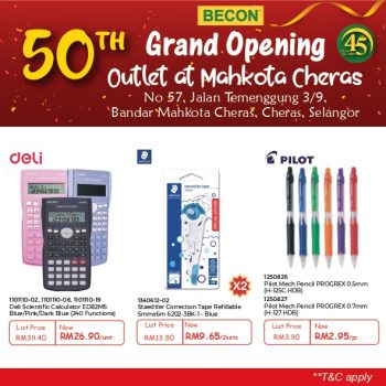 Becon-Stationery-Grand-Opening-Deal-1-350x350 - Books & Magazines Promotions & Freebies Selangor Stationery 