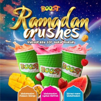 Boost-Juice-Bars-Ramadan-Crushes-Drinks-350x350 - Beverages Food , Restaurant & Pub Johor Kedah Kelantan Kuala Lumpur Melaka Negeri Sembilan Pahang Penang Perak Perlis Promotions & Freebies Putrajaya Sabah Sarawak Selangor Terengganu 