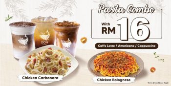 DON-Coffee-Pasta-Combo-Deal-350x176 - Beverages Food , Restaurant & Pub Penang Promotions & Freebies Selangor 