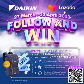 Daikin-Follow-and-Win-Contest-350x350 - Electronics & Computers Events & Fairs Home Appliances IT Gadgets Accessories Johor Kedah Kelantan Kuala Lumpur Melaka Negeri Sembilan Online Store Pahang Penang Perak Perlis Putrajaya Sabah Sarawak Selangor Terengganu 