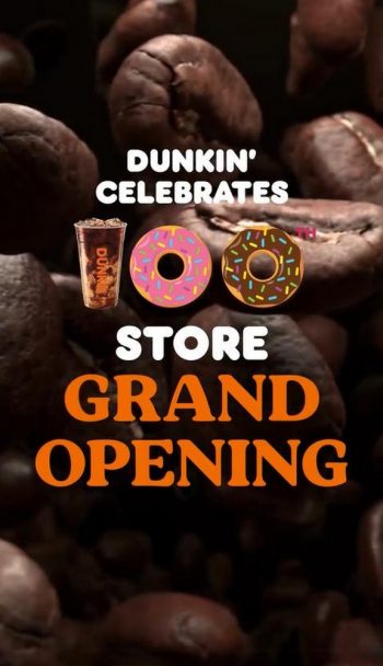 Dunkin-100th-Store-Opening-Promotion-350x608 - Beverages Food , Restaurant & Pub Promotions & Freebies Sabah 