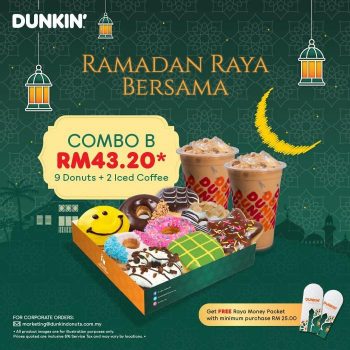 Dunkin-Ramadan-Raya-Combos-Promotion-1-350x350 - Beverages Food , Restaurant & Pub Johor Kedah Kelantan Kuala Lumpur Melaka Negeri Sembilan Pahang Penang Perak Perlis Promotions & Freebies Putrajaya Sabah Sarawak Selangor Terengganu 