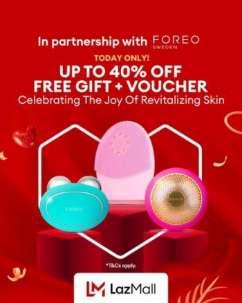 FOREO-Lazada-Opening-Promotion-350x438 - Beauty & Health Johor Kedah Kelantan Kuala Lumpur Melaka Negeri Sembilan Online Store Pahang Penang Perak Perlis Personal Care Promotions & Freebies Putrajaya Sabah Sarawak Selangor Skincare Terengganu 
