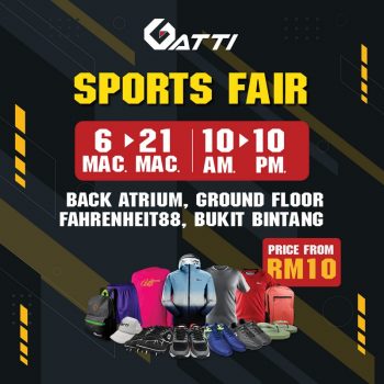 Gatti-Sports-Fair-at-Fahrenheit88-350x350 - Apparels Events & Fairs Fashion Accessories Fashion Lifestyle & Department Store Footwear Kuala Lumpur Selangor 