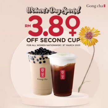 Gong-Cha-International-Womens-Day-Promotion-350x350 - Beverages Food , Restaurant & Pub Johor Kedah Kelantan Kuala Lumpur Melaka Negeri Sembilan Pahang Penang Perak Perlis Promotions & Freebies Putrajaya Sabah Sarawak Selangor Terengganu 