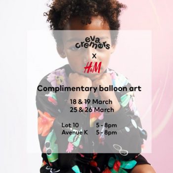 HM-Eva-Cremers-Free-Ballone-Art-Promotion-350x350 - Apparels Fashion Accessories Fashion Lifestyle & Department Store Johor Kedah Kelantan Kuala Lumpur Melaka Negeri Sembilan Pahang Penang Perak Perlis Promotions & Freebies Putrajaya Sabah Sales Happening Now In Malaysia Sarawak Selangor Terengganu 