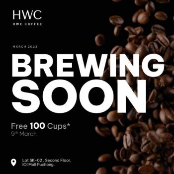 HWC-Coffee-Free-100-Cups-Drink-Opening-Promotion-at-IOI-Mall-Puchong-350x350 - Beverages Food , Restaurant & Pub Promotions & Freebies Selangor 