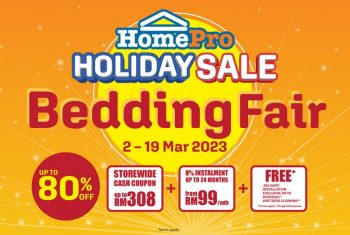 HomePro-Bedding-Fair-350x235 - Beddings Events & Fairs Home & Garden & Tools Johor Kedah Kelantan Kuala Lumpur Mattress Melaka Negeri Sembilan Online Store Pahang Penang Perak Perlis Putrajaya Sabah Sarawak Selangor Terengganu 