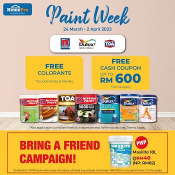 HomePro-Paint-Week-Special-350x350 - Home & Garden & Tools Home Decor Home Hardware Johor Kedah Kelantan Kuala Lumpur Melaka Negeri Sembilan Online Store Pahang Penang Perak Perlis Promotions & Freebies Putrajaya Sabah Sarawak Selangor Terengganu 