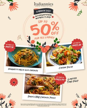 Italiannies-50-off-Promo-350x438 - Beverages Food , Restaurant & Pub Promotions & Freebies Selangor 