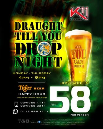 K11-Karaoke-Draught-Beer-Promotion-350x438 - Beverages Food , Restaurant & Pub Karaoke Kuala Lumpur Movie & Music & Games Promotions & Freebies Selangor 