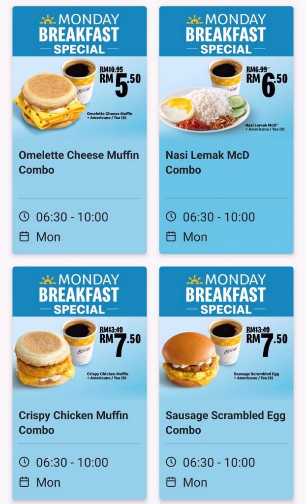 McD-Breakfast-Promotion-Monday-001-622x1024 - Burger Fast Food Food , Restaurant & Pub Johor Kedah Kelantan Kuala Lumpur Location Melaka Nationwide Pahang Penang Perak Perlis Promotions & Freebies Putrajaya Sabah Sarawak Selangor Terengganu 