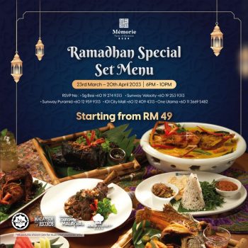 Memorie-Cafe-Ramadan-Special-Set-Menu-350x350 - Beverages Food , Restaurant & Pub Johor Kedah Kelantan Kuala Lumpur Melaka Negeri Sembilan Pahang Penang Perak Perlis Promotions & Freebies Putrajaya Sabah Sarawak Selangor Terengganu 