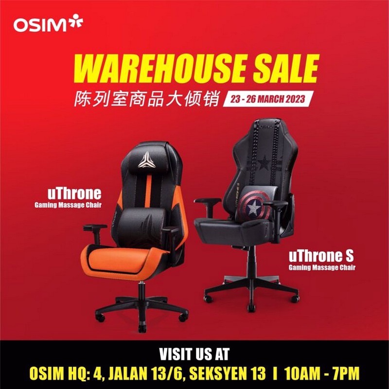 OSIM-WAREHOUSE-SALE-MALAYSIA-2023-PJ-HQ-001 - Electronics & Computers Home Appliances Kuala Lumpur Location Massage Selangor Warehouse Sale & Clearance in Malaysia 