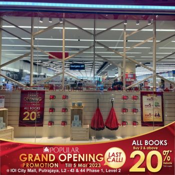 POPULAR-Grand-Opening-Promotion-at-IOI-City-Mall-2-350x350 - Books & Magazines Promotions & Freebies Putrajaya Stationery 