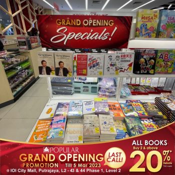 POPULAR-Grand-Opening-Promotion-at-IOI-City-Mall-3-350x350 - Books & Magazines Promotions & Freebies Putrajaya Stationery 