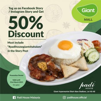 Padi-House-Opening-Special-at-Giant-Shah-Alam-Stadium-350x350 - Beverages Food , Restaurant & Pub Promotions & Freebies Selangor 