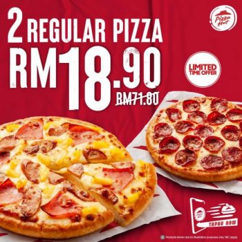 Pizza-Hut-2-Regular-Pizza-Promo-350x350 - Beverages Food , Restaurant & Pub Johor Kedah Kelantan Kuala Lumpur Melaka Negeri Sembilan Pahang Penang Perak Perlis Pizza Promotions & Freebies Putrajaya Sabah Sarawak Selangor Terengganu 