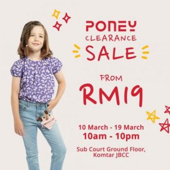 Poney-Clearance-Sale-at-Komtar-JBCC-350x350 - Baby & Kids & Toys Children Fashion Johor Warehouse Sale & Clearance in Malaysia 