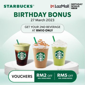 Starbucks-Lazadas-Birthday-Bonus-1-350x350 - Beverages Food , Restaurant & Pub Johor Kedah Kelantan Kuala Lumpur Melaka Negeri Sembilan Pahang Penang Perak Perlis Promotions & Freebies Putrajaya Sabah Sarawak Selangor Terengganu 