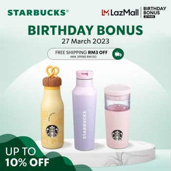 Starbucks-Lazadas-Birthday-Bonus-350x350 - Beverages Food , Restaurant & Pub Johor Kedah Kelantan Kuala Lumpur Melaka Negeri Sembilan Pahang Penang Perak Perlis Promotions & Freebies Putrajaya Sabah Sarawak Selangor Terengganu 