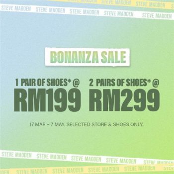 Steve-Madden-Bonanza-Sale-at-Johor-Premium-Outlets-350x350 - Apparels Bags Fashion Accessories Fashion Lifestyle & Department Store Footwear Johor Malaysia Sales 