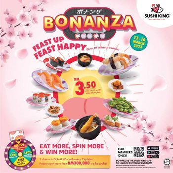 Sushi-King-Bonanza-Promotion-350x350 - Beverages Food , Restaurant & Pub Johor Kedah Kelantan Kuala Lumpur Melaka Negeri Sembilan Pahang Penang Perak Perlis Promotions & Freebies Putrajaya Sabah Sarawak Selangor Sushi Terengganu 