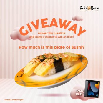 Sushi-Mentai-Special-Giveaway-350x350 - Beverages Events & Fairs Food , Restaurant & Pub Johor Kedah Kelantan Kuala Lumpur Melaka Negeri Sembilan Pahang Penang Perak Perlis Putrajaya Sabah Sarawak Selangor Sushi Terengganu 