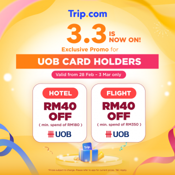 Trip.com-3.3-Special-Deal-2-350x350 - Hotels Johor Kedah Kelantan Kuala Lumpur Melaka Negeri Sembilan Online Store Pahang Penang Perak Perlis Promotions & Freebies Putrajaya Sabah Sarawak Selangor Sports,Leisure & Travel Terengganu Travel Packages 