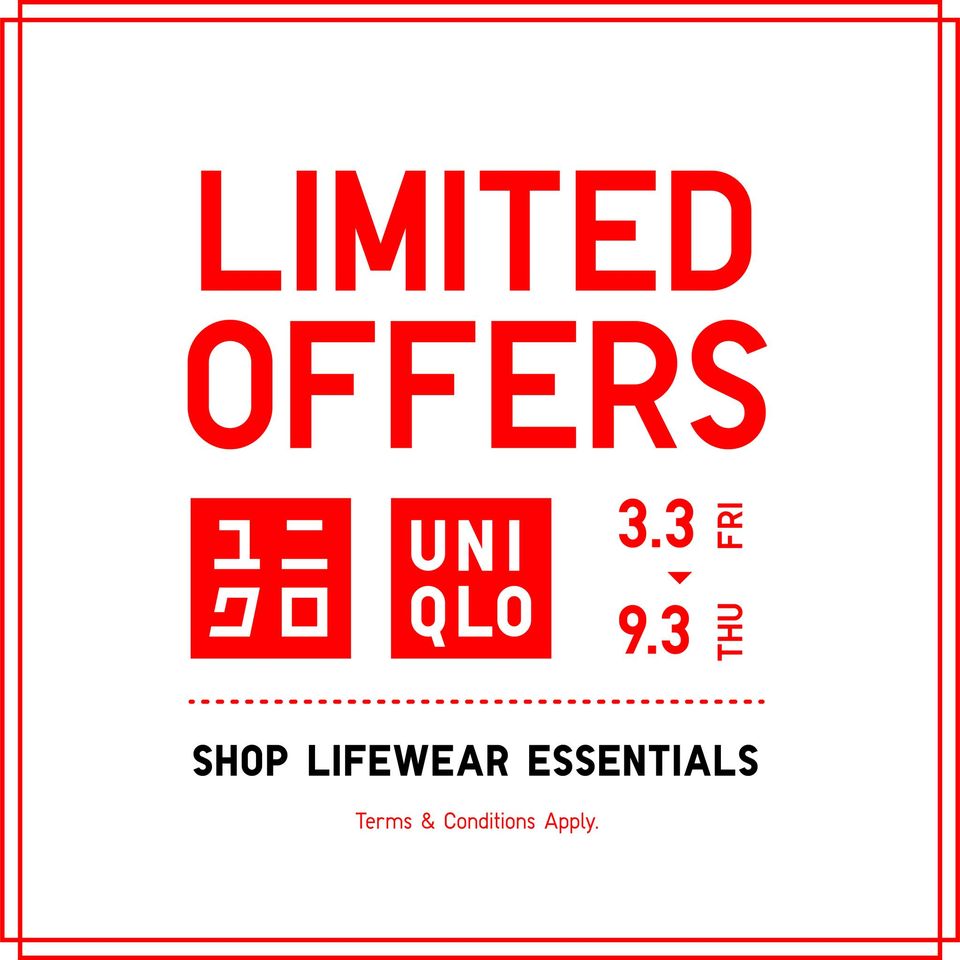 Hey hurry Last day to shop these Limited Offers  Uniqlo USA
