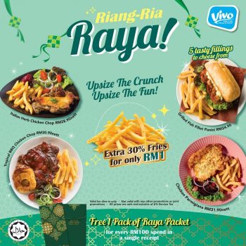 Vivo-Pizza-Riang-Ria-Raya-Promotion-at-Sutera-Mall-350x350 - Beverages Food , Restaurant & Pub Johor Pizza Promotions & Freebies 