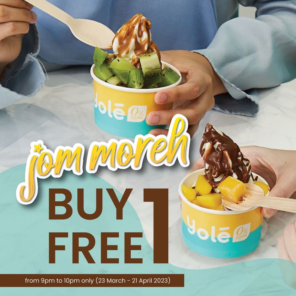 27 Mar 2023 Onward: Yolé Buy 1 Free 1 Promo - EverydayOnSales.com