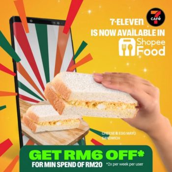 7-Eleven-7CAFe-ShopeeFood-RM6-OFF-Promotion-350x350 - Beverages Food , Restaurant & Pub Johor Kedah Kelantan Kuala Lumpur Melaka Negeri Sembilan Pahang Penang Perak Perlis Promotions & Freebies Putrajaya Sabah Sarawak Selangor Supermarket & Hypermarket Terengganu 