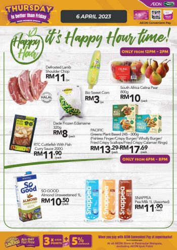 AEON-Supermarket-Thursday-Happy-Hour-Promotion-1-350x495 - Johor Kedah Kelantan Kuala Lumpur Melaka Negeri Sembilan Pahang Penang Perak Perlis Promotions & Freebies Putrajaya Sabah Sarawak Selangor Supermarket & Hypermarket Terengganu 