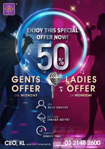 CEO-Karaoke-Box-50-OFF-Promotion-350x495 - Karaoke Kuala Lumpur Movie & Music & Games Promotions & Freebies Selangor 