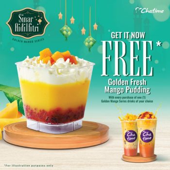 Chatime-Golden-Fresh-Mango-Pudding-Special-350x350 - Beverages Food , Restaurant & Pub Johor Kedah Kelantan Kuala Lumpur Melaka Negeri Sembilan Pahang Penang Perak Perlis Promotions & Freebies Putrajaya Sabah Sarawak Selangor Terengganu 