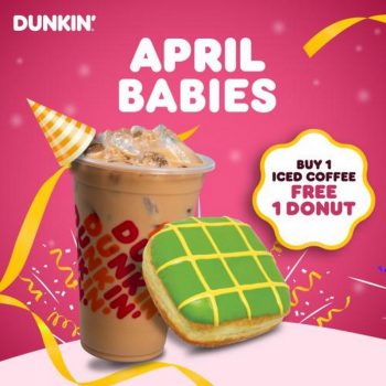 Dunkin-April-Babies-Birthday-Treat-Promotion-350x350 - Beverages Food , Restaurant & Pub Johor Kedah Kelantan Kuala Lumpur Melaka Negeri Sembilan Pahang Penang Perak Perlis Promotions & Freebies Putrajaya Sabah Sarawak Selangor Terengganu 