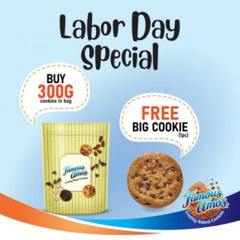 Famous-Amos-Labor-Day-Promotion-350x350 - Beverages Food , Restaurant & Pub Johor Kedah Kelantan Kuala Lumpur Melaka Negeri Sembilan Pahang Penang Perak Perlis Promotions & Freebies Putrajaya Sabah Sarawak Selangor Terengganu 
